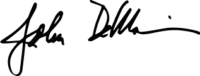 John DeMain signature