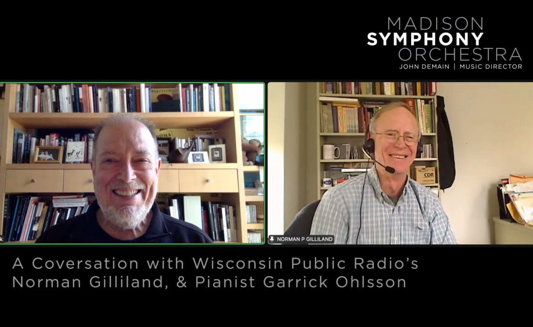 A Conversation with Garrick Ohlsson and Norman Gilliland
