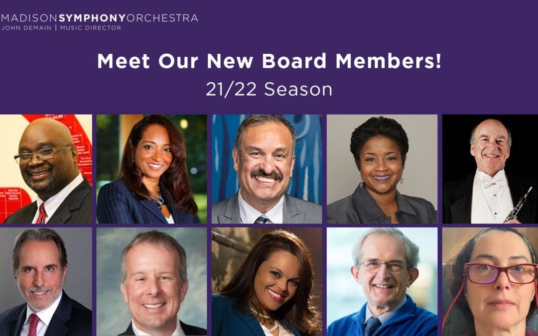 Madison Symphony Orchestra Announces Ten New Board Members